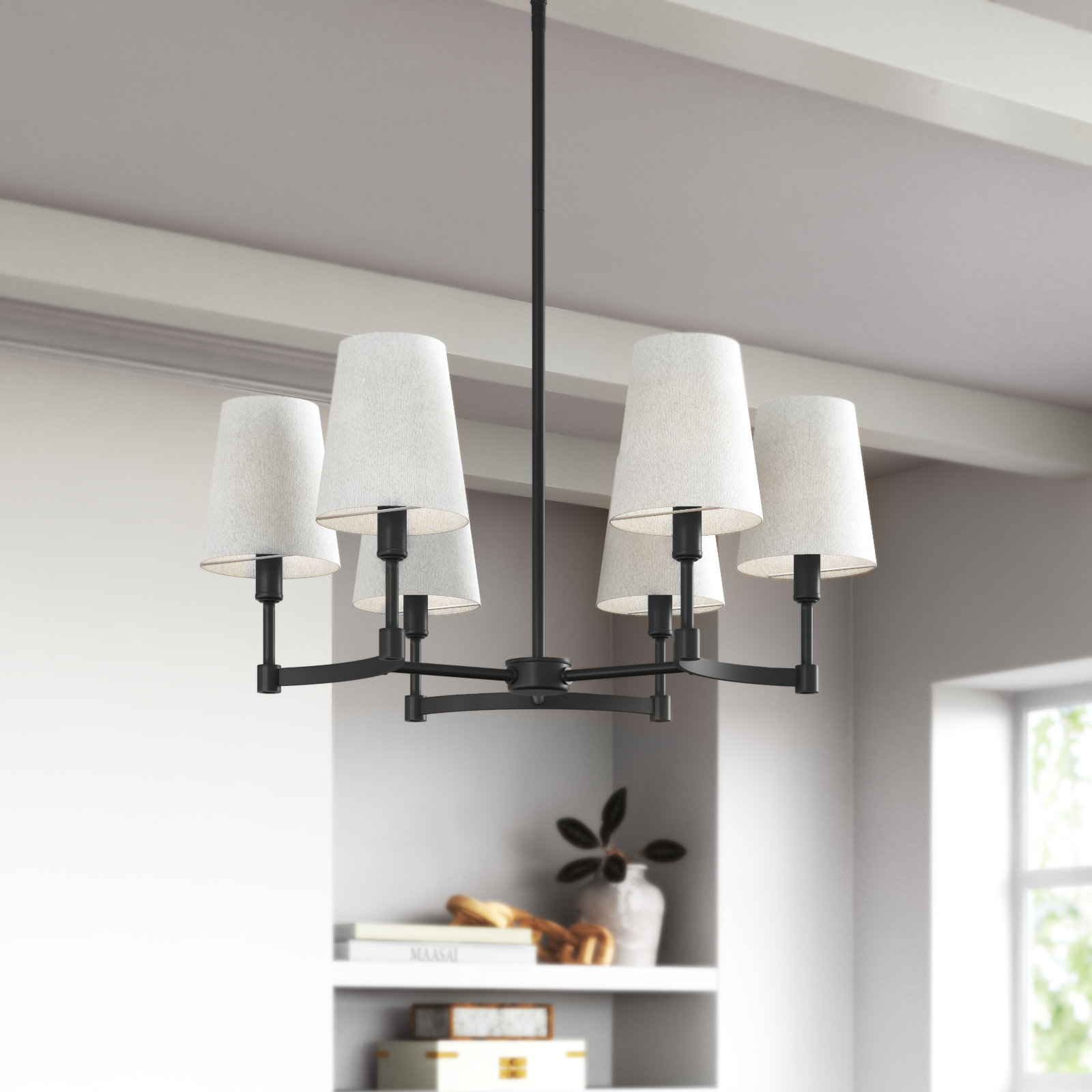 Triton 6-Light Chandelier, Black