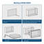 Niche de douche en acier inoxydable 12 po x 12 po avec finition dorée pour rangement mural de salle de bain