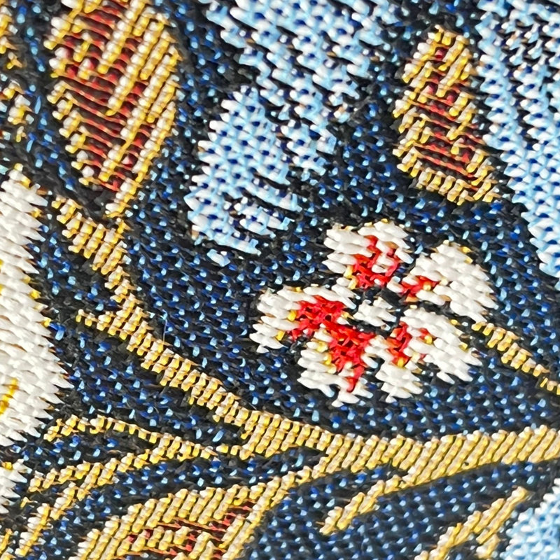 Housse de coussin - Pimpernel et bleu thym