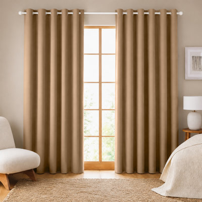 260 GSM Thermal Blackout Eyelet Curtains