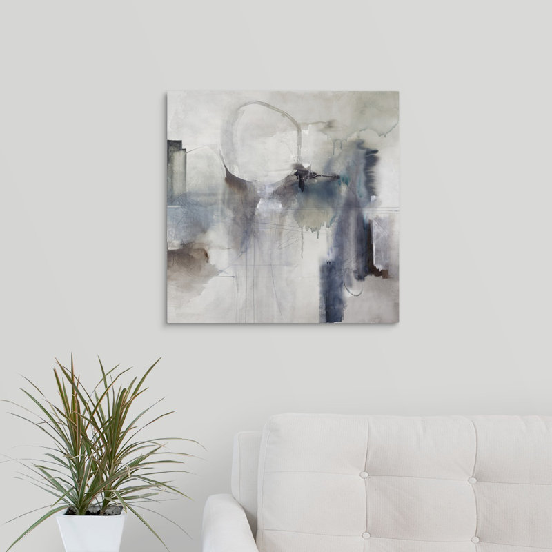 « effluent ii », peinture sur toile, Toile tendue, H 20 po x l 20 po x P 1,25 po