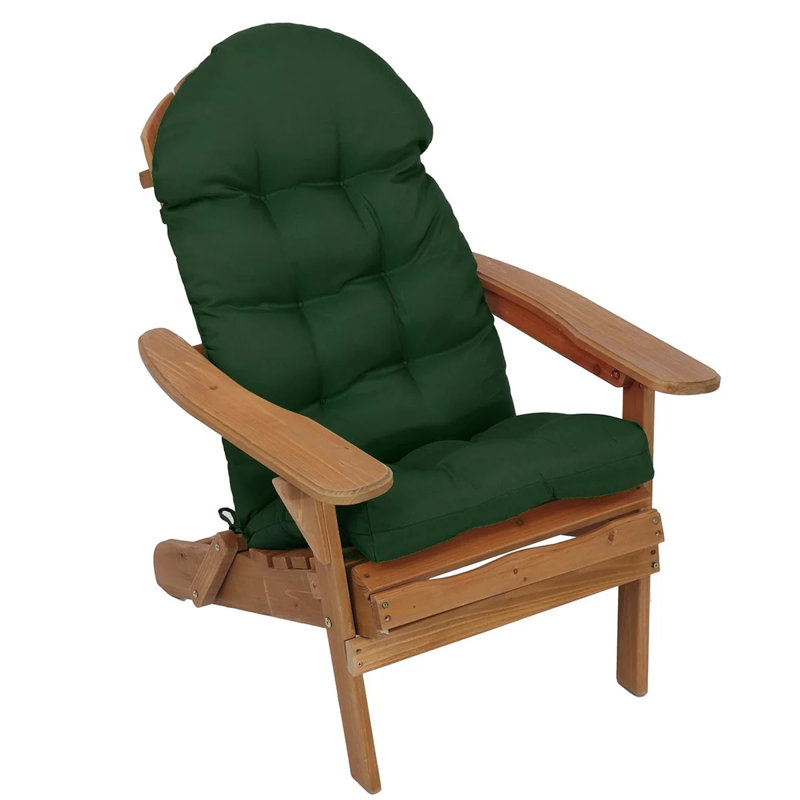 Chair Cushion, Rocking Chair Cushions with Ties, High Back Patio Cushions, Thickened Patio Chair Pad, Green