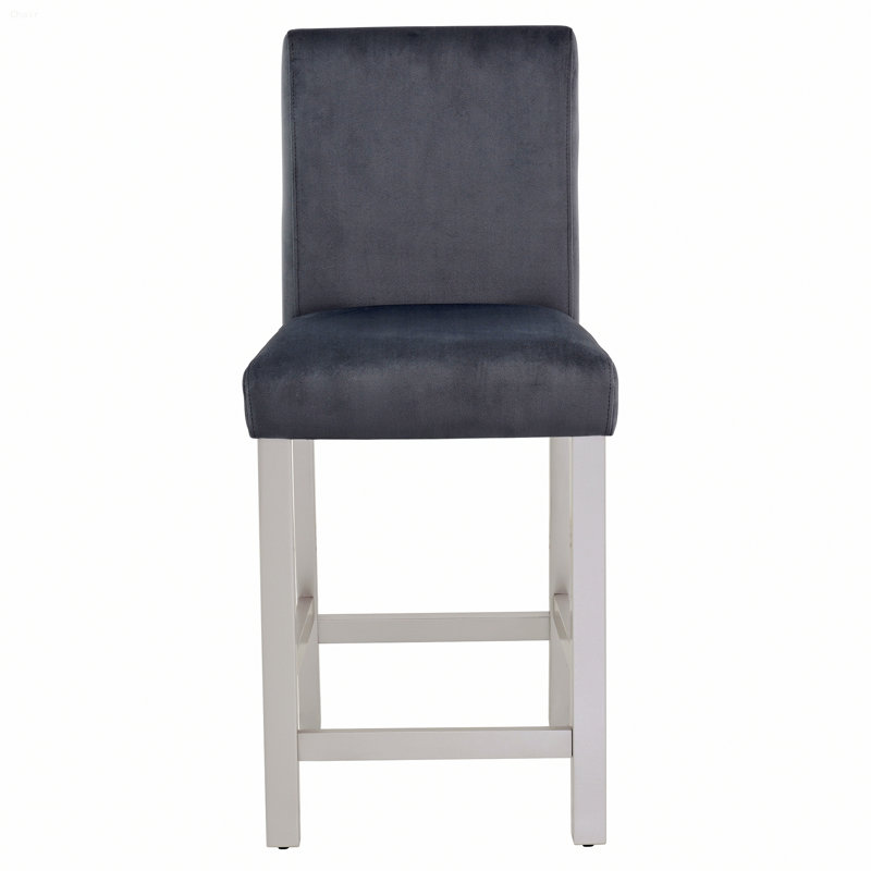 Quatre chaises pour l'intérieur, chaises de hauteur comptoir, chaise de cuisine avec siège rembourré pour la salle à manger