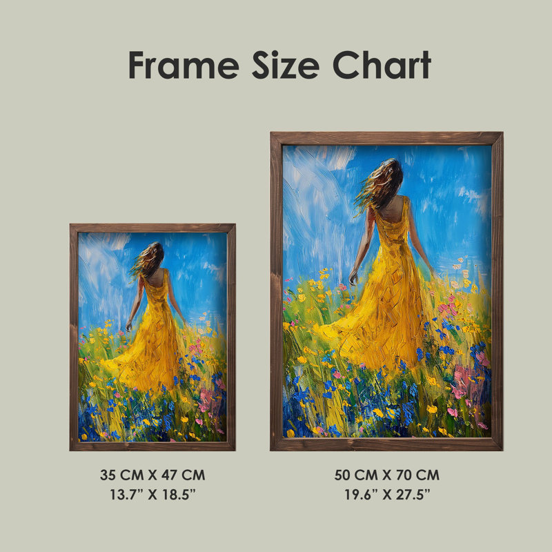 Elegant Decorative Framed MDF Painting, 19.7 x 27.6 x 0.1 inches | 100% MDF (3 mm Thick) with 100% Pine Wood Frame | UV Printed Art for Home Décor, Ideal for Living Room, Office & Gallery Wall Display
