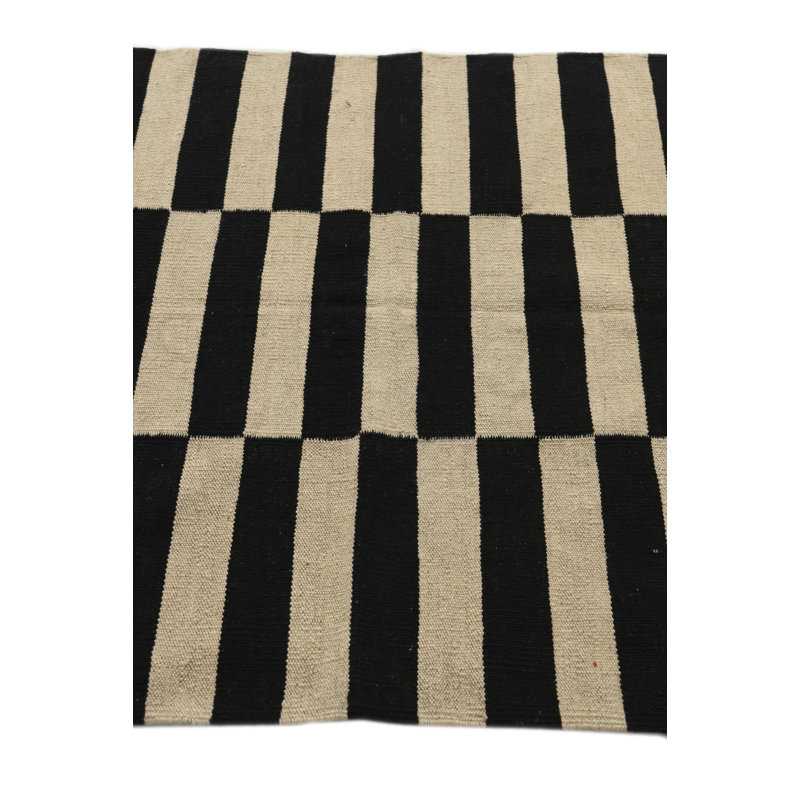 3x5 Pinkerton Black and White Rug