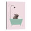Hippopotame dans une baignoire, art encadré-49839971-49839972