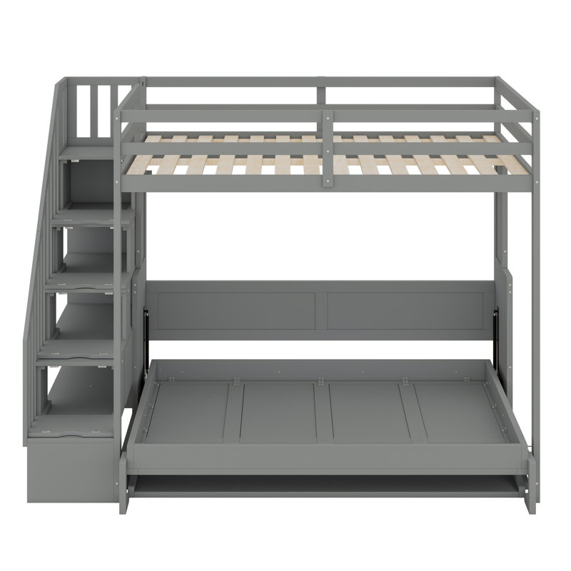 Lit escamotable convertible avec fonctions lit mezzanine