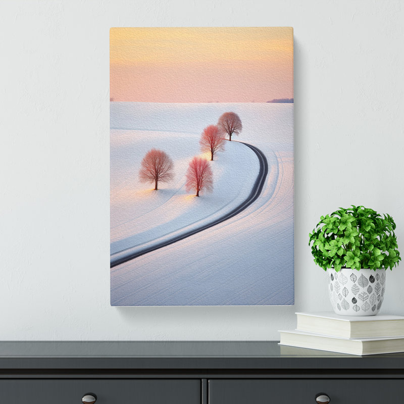 Winter Landscape Colour Field - Print, 76cm H x 50cm W x 3cm D