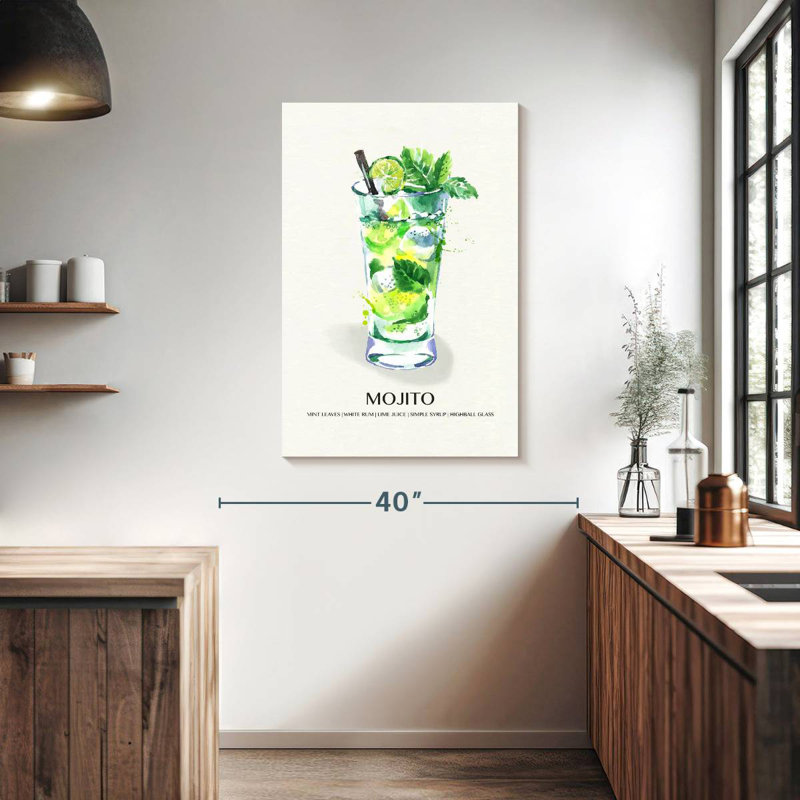 Tergel Mojito Glass, 39" H x 26" W