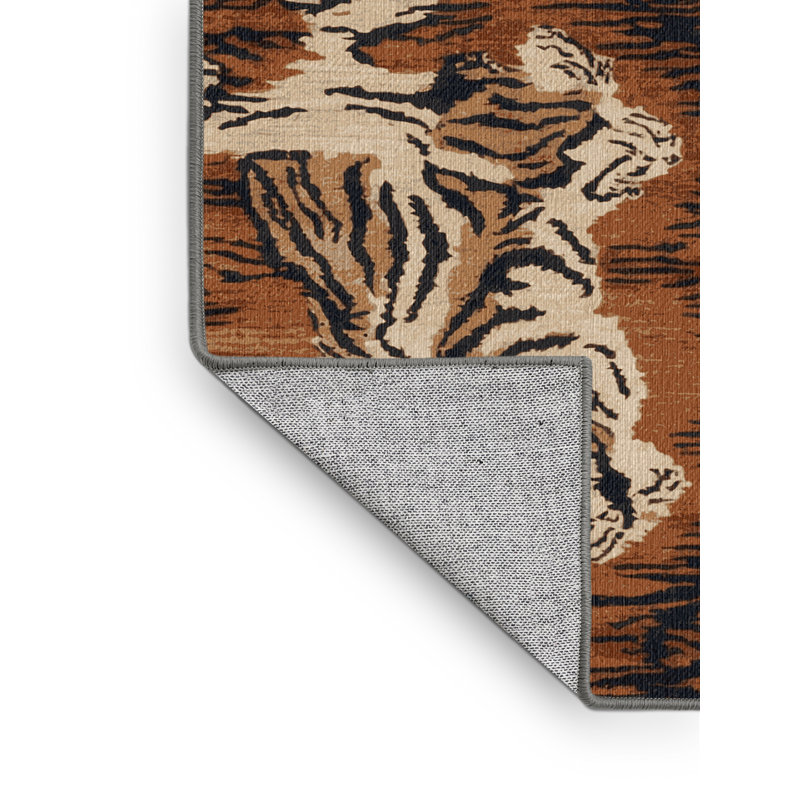  Tapis lavable Tigers Big Cats, Rectangle 6 pi x 9 pi