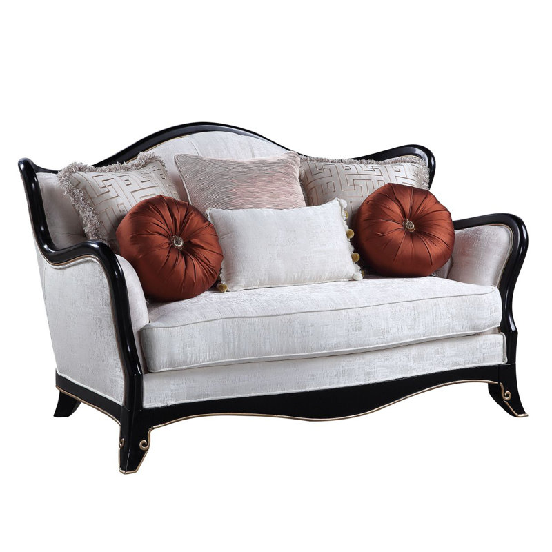 Causeuse moderne avec tissu 6 oreillers