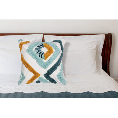 Cotton Abstract Throw Pillow