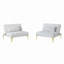 Tissu convertible futon avec pieds en métal-1245795774