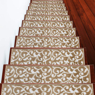 Tapis d'escalier intérieur antidérapant 9 po x 28 po Spradling