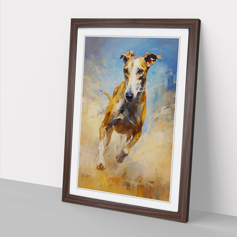 Greyhound Impressionism - Framed Print