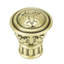 EDGAR BEREBI NANTUCKET MINI KNOB IN BURNISHED BRASS PLATE