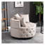 Chaise berçante classique en velours A&A Furniture-1156880941