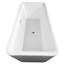 Baignoire de trempage autoportante en acrylique avec robinet 69 po. X 30 po. Emily-97349909
