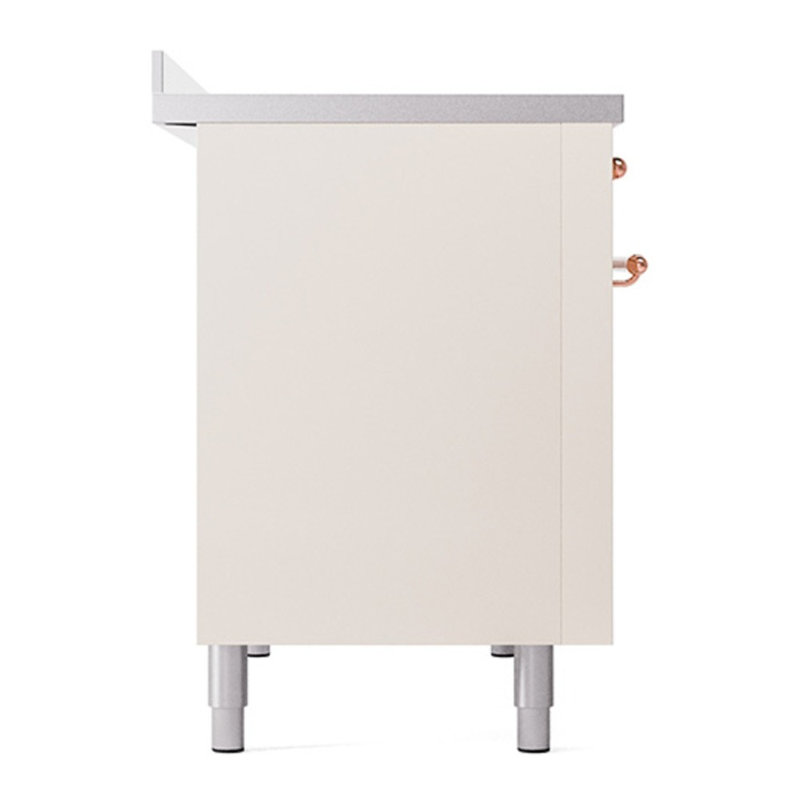 ILVE Nostalgie II 48 in Induction Range, Antique White/Copper