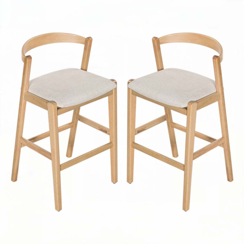 Tabouret de bar en bois, Naturel