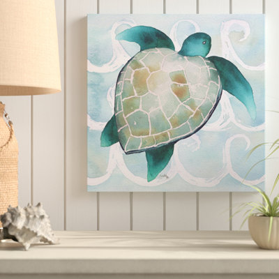 " Sea Creatures On Waves III " by Elizabeth Medley