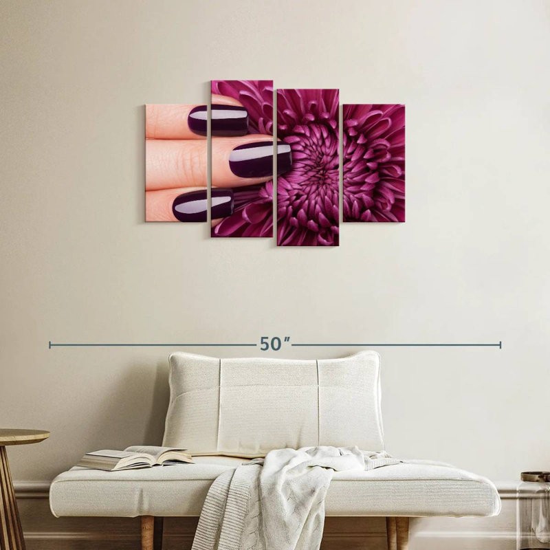 Shuttleworth Glossy Purple Nails, 22" H x 36" W