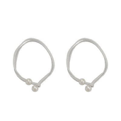 Ensemble de 2 attaches de rideaux non élastiques en tissu tissé pour nœuds kbndieu