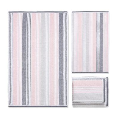 Kelso Stripe Soft & Absorbent Cotton Towels