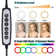 10" RGB Ring Light with 63" Tripod Stand and Cellphone Holder Dimmable