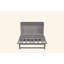 Grand lit escamotable avec port USB et tablettes amovibles de chaque côté, lit escamotable en pin massif pour bureau à domicile, chambre d'amis, gris-978480452-884469246