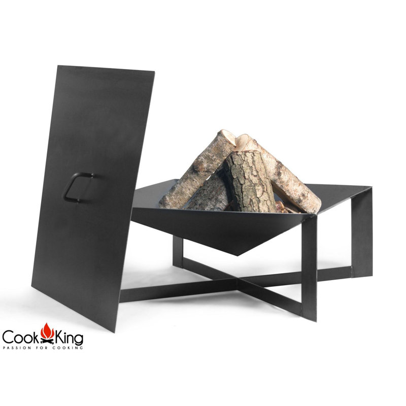 Square Steel Wood Burning Smokeless Fire Pit