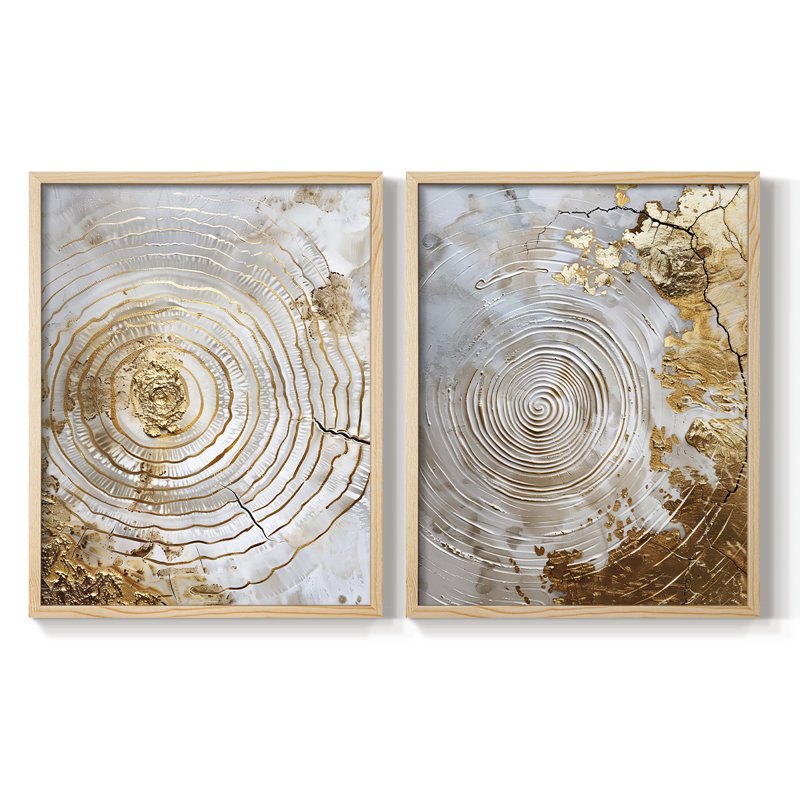 ABSTRACT Series CXLV - reproduction encadrée de qualité supérieure - prête à être accrochée - aucun clou requis - aucun clou requis