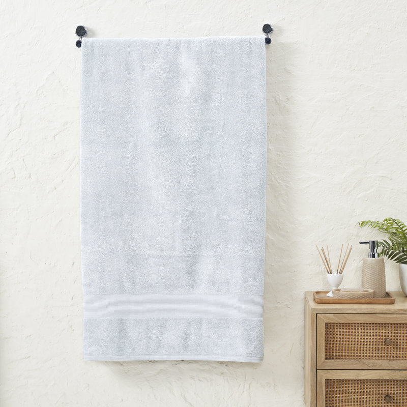 Cotton Bath Towel, Silver