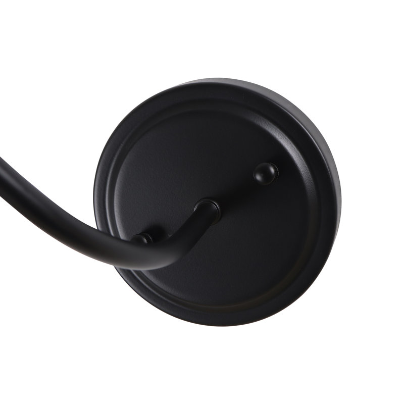 Luminaire pour appliques murales de chevet noir moderne 1 lumière 7,08 "
