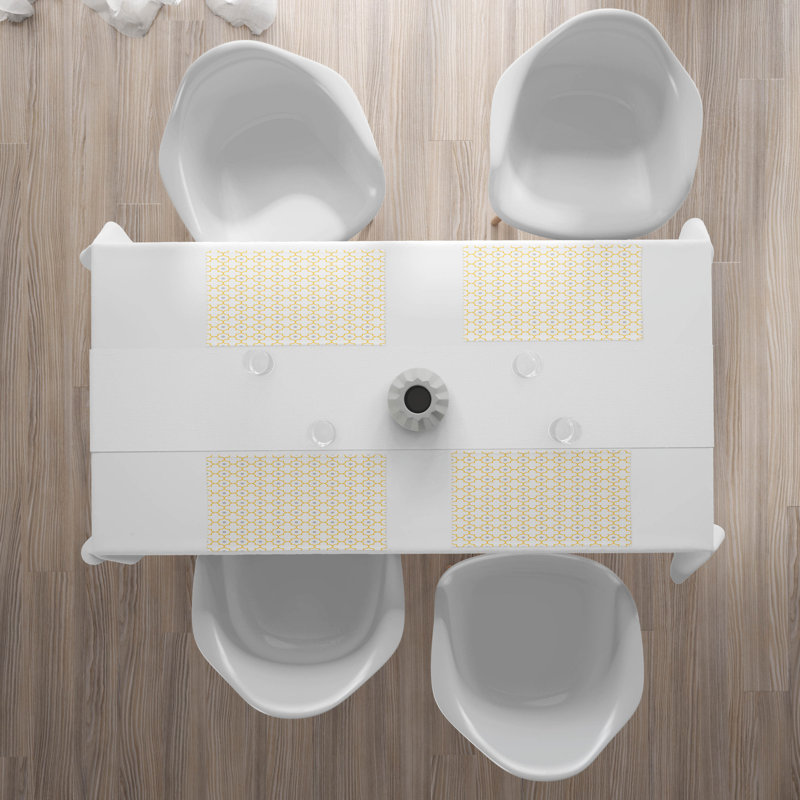 Récapitulatif 18,5" quadrilobe, Blanc / Jaune