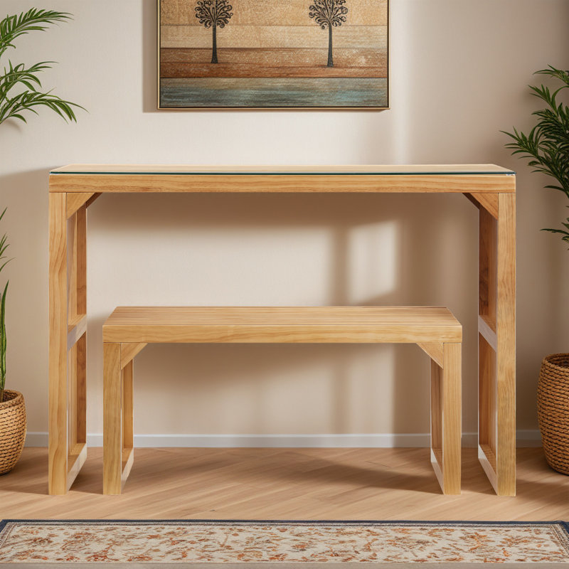 Ensemble de salle à manger personne à double piédestal en bois