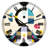 Open minded - Large Mid-Century Wall Clock-73146158