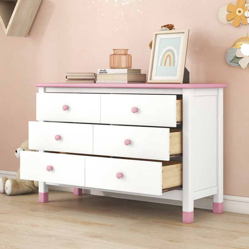Solid Wood Accent Chest, Pink