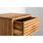  1 Style Solid Oak Wood Drawer Nightstand | Shelf Bedside Table