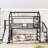 House Loft Bed With Slide And Stairs, Metal Playhouse Bed With Storage Shelves, House-Shaped Roof And Noise-Free Design-850756497-850756496