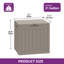 17 Stories 56cm W 118L Resin Lockable Deck Box-463058048