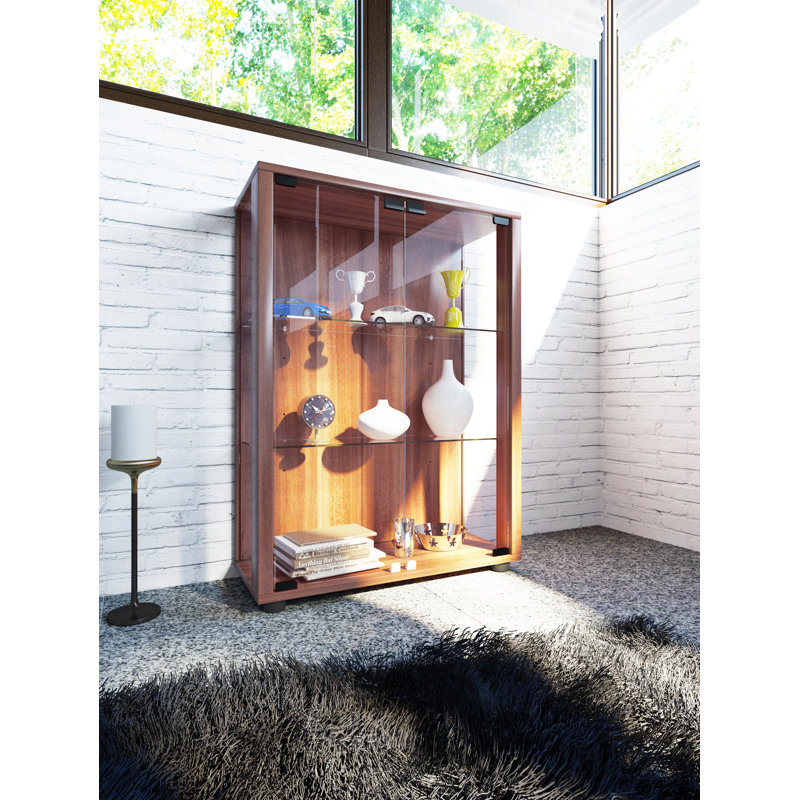 Fratessa Display Cabinet, Brown, Yes
