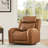 Top Grain Leather Dual-Motor Lay-flat Recliner with Power Headrest-116105049