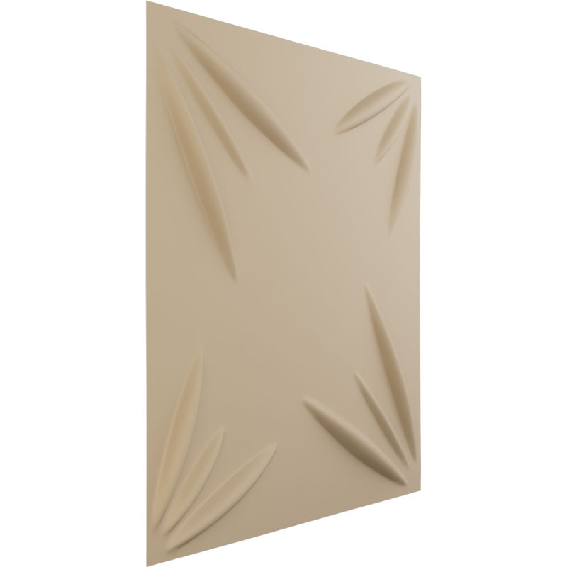 Panneau mural 3D décoratif Inula EnduraWall, Beige fumé satiné UltraCover