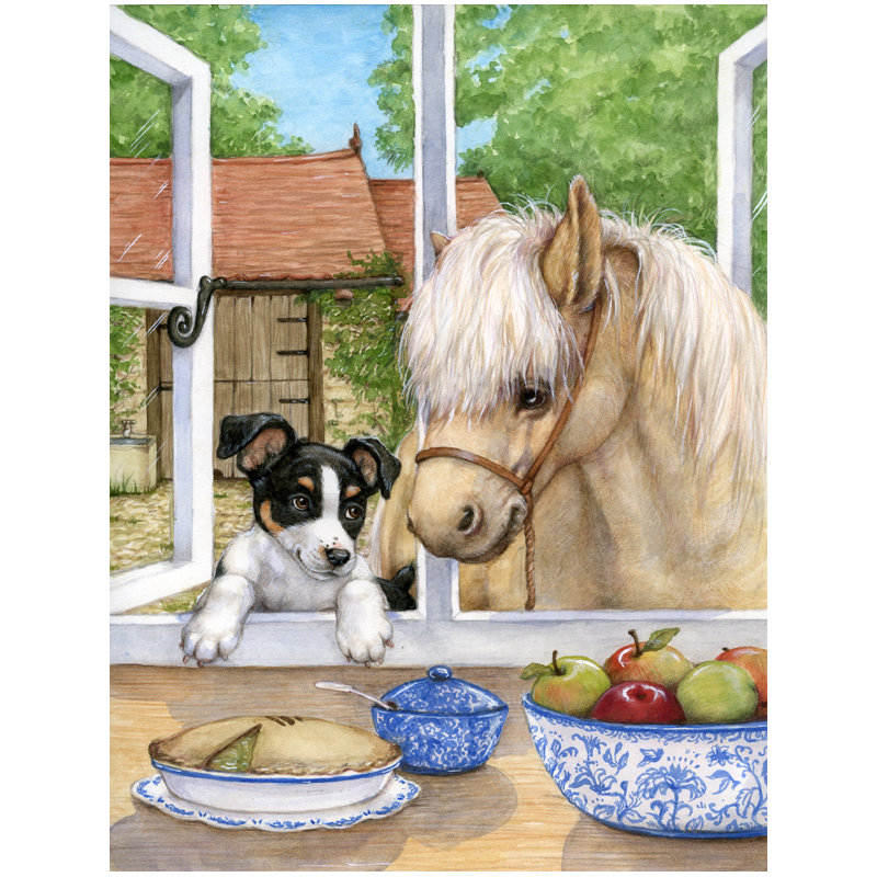 Drapeau de jardin Jack Russel, H 15 po x l 11 po