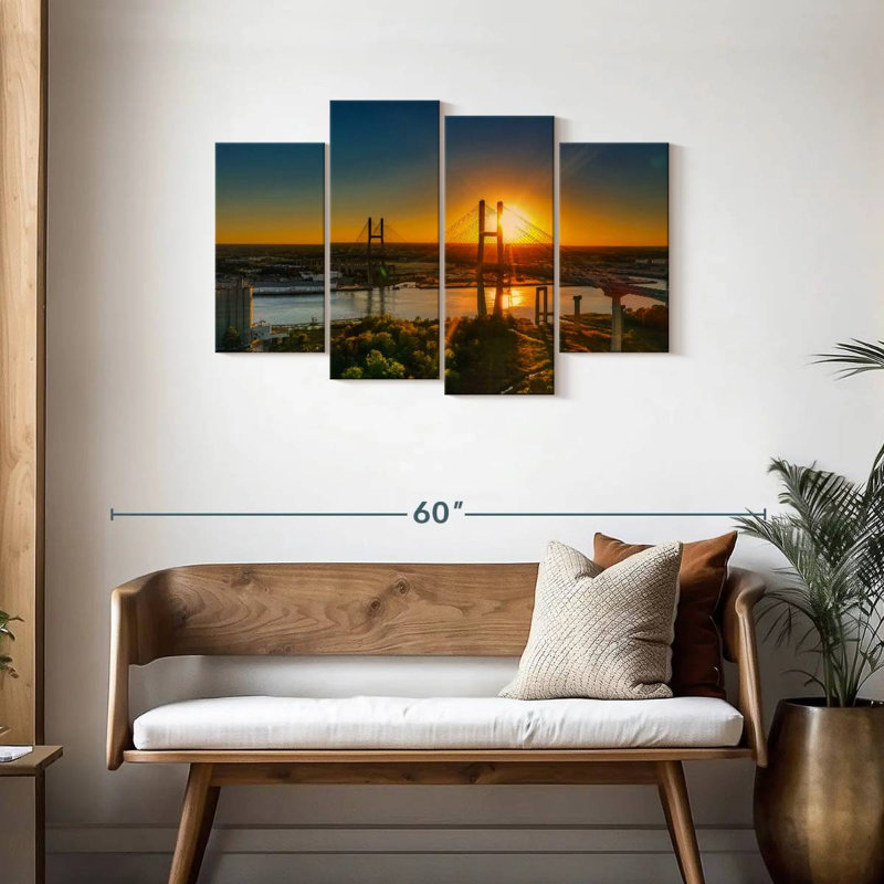 Lilie Talmadge Memorial Bridge, 27" H x 43" W