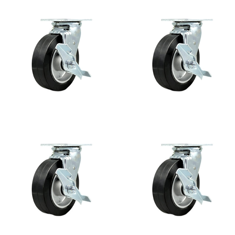 Rubber and Aluminum Caster