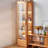 Brown Solid Wood+Tempered Glass Display Cases