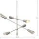 Circe 6 Light Metal Dimmable Chandelier