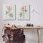 Ensemble de 2 toiles d'art roses roses avec arcs, design par Sally Swatland-804522529
